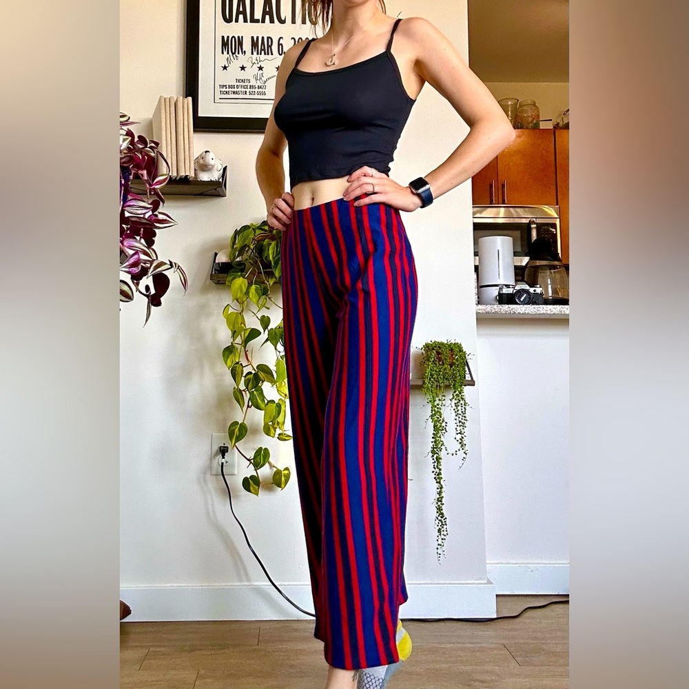 Striped funky pants